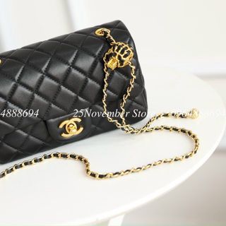 Túi Xách Nữ CHa.nel Quả Cầu -Size 20Cm-Màu Đen-Bán Sỉ-Bán Buôn