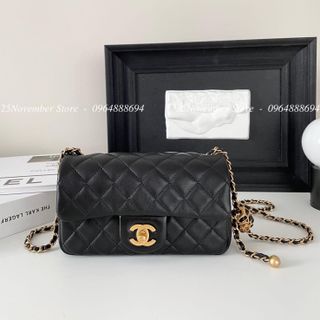 Túi Xách Nữ CHa.nel Quả Cầu -Size 20Cm-Màu Đen-Bán Sỉ-Bán Buôn