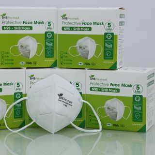 Combo Hộp 20 khẩu trang N95 không van SHB pro mask