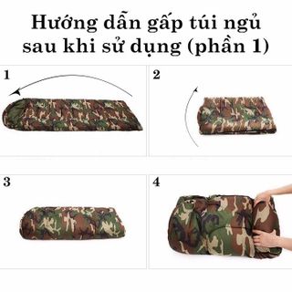 Túi ngủ đơn văn phòng, du lịch và dã ngoại rằn ri chằn gòn, kích thước 230cm x 70cm