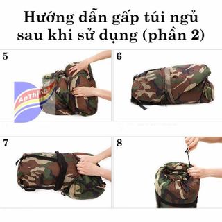 Túi ngủ đơn văn phòng, du lịch và dã ngoại rằn ri chằn gòn, kích thước 230cm x 70cm