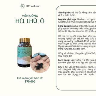 Hà Thủ Ô Cô Viên Trị Tóc Bạc