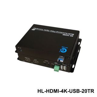Bộ kéo dài HDMI sang quang 4K kèm cổng USB HL-HDMI-4K-USB-20TR giá sỉ