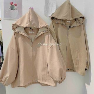 ÁO KHOÁC DA LỘN TRƠN FORM RỘNG ĐẸP 2 LỚP