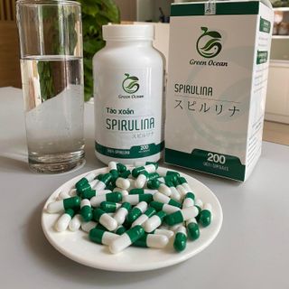 Viên tảo xoắn spirulina hộp 200V