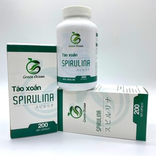 Viên tảo xoắn spirulina hộp 200V