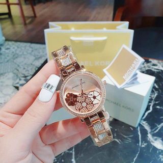 ĐỒNG HỒ MICHAEL KORS MẶT HOA NỮ NEW