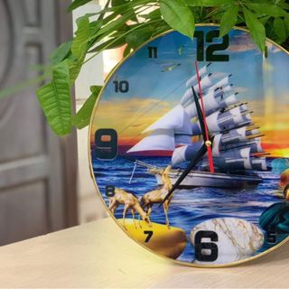 Đồng hồ tráng gương cao cấp công nghệ UV kích thước 30cm