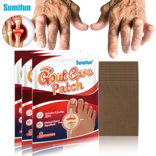 Miếng dán Sumifun chuyên giảm đau, giảm nhức voies các bệnh lý gút , bong gân, trật khớp, đau thần kinh toạ Gout care patch ( gói/8mieng ) giá sỉ