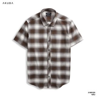 ÁO SƠ MI TAY NGẮN CARO AKUBA 01M0350
