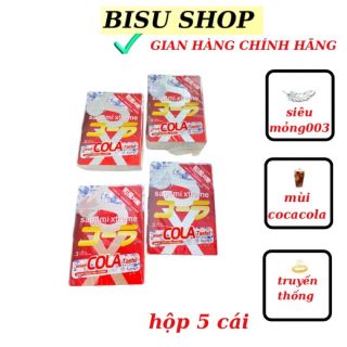 Bao cao su Sagami Cola siêu mỏng ,co dãn truyền nhiệt,màu da mùi Coca CoLa hộp 3 cái Nhật Bản hộp 3 cái