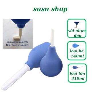 Dụng Cụ Thụt Rửa Hậu Môn Bình Xịt Rửa Vệ Sinh Âm Đạo Phụ Nữ Hỗ Trợ Điều Trị Phụ Khoa nhựa cao su cao cấp an toàn loại 310ml