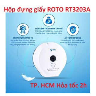 Hộp Đựng Giấy Vệ Sinh cuộn lớn dán tường Roto RT3203A Chắc Bền Đẹp Giá Tốt Nhất TPHCM