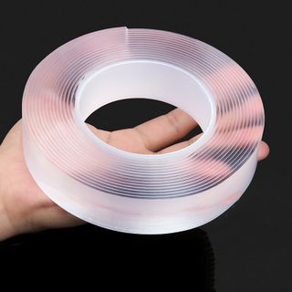 Băng keo dán siêu dính 2 mặt trong suốt Cuộn băng dính trong suốt đa năng dài 3m