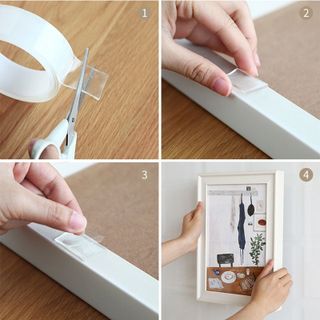 Băng keo dán siêu dính 2 mặt trong suốt Cuộn băng dính trong suốt đa năng dài 3m