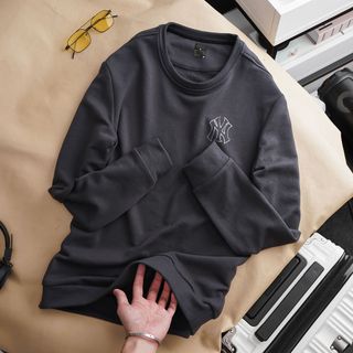 áo nỉ cổ tròn MLB chân cua