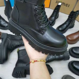 Giày boots nữ chất da mềm đế chống trượt