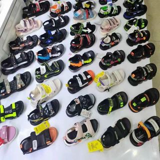 Sandal trẻ em quai ngang màu đen đẹp S3560