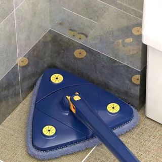 Cây lau nhà tự vắt thông minh Chổi lau nhà tam giác xoay 360 độ