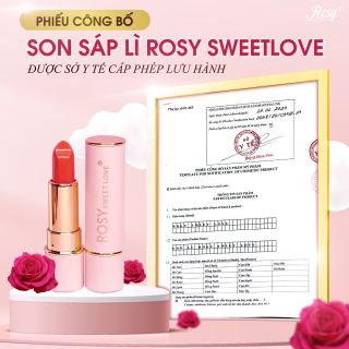 SON SÁP LÌ ROSY MÀU CAM ĐÀO SIÊU HOT TÔN DA TRẮNG BỀN MÀU 8H