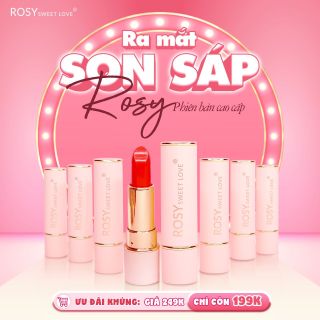 SON SÁP LÌ ROSY MÀU CAM ĐÀO SIÊU HOT TÔN DA TRẮNG BỀN MÀU 8H