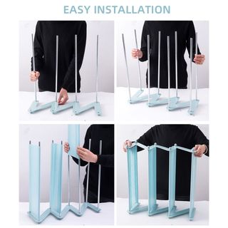 Kệ giầy dép 4 tầng lắp ráp Kệ để đồ bằng nhựa lắp ghép cao 4 tầng chữ Z tiết kiệm không gian