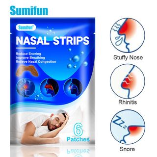 Miếng dán SUMIFUN giảm viêm xoan, giảm nghẹt mũi,chống ngáy khi ngủ (1hop/6mieng)