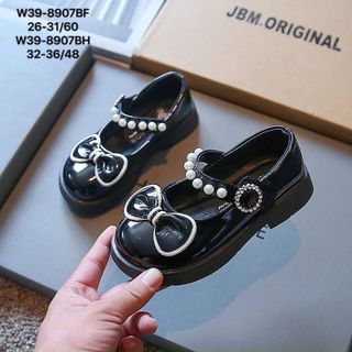 Giày búp bê trẻ em quai ngang đính hạt siêu dễ thương W29