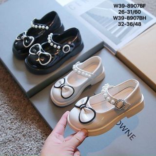 Giày búp bê trẻ em quai ngang đính hạt siêu dễ thương W29