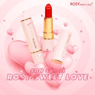 SON SÁP LÌ ROSY MÀU ĐỎ RUBY SANG TRỌNG SIÊU HOT BỀN MÀU LÂU TRÔI