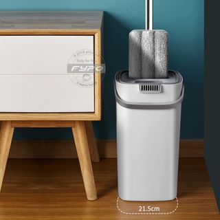Cây lau nhà thông mình tự vắt Bộ chổi lau nhà kèm thùng vắt nước đa năng xoay 360 độ