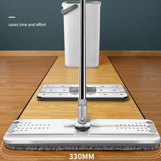 Cây lau nhà thông mình tự vắt Bộ chổi lau nhà kèm thùng vắt nước đa năng xoay 360 độ