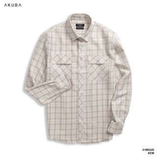 ÁO SƠ MI TAY DÀI CARO AKUBA 01M0245