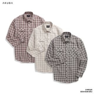 ÁO SƠ MI TAY DÀI CARO AKUBA 01M0245