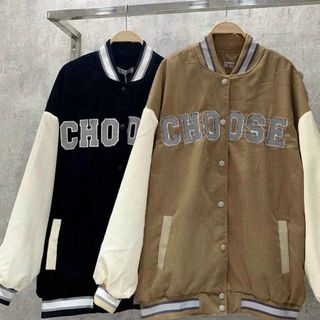 ÁO KHOÁC BOOMBER NHUNG TĂM GÂN ,2 LỚP THÊU CHỮ CHOOSE MÃ BB55 giá sỉ
