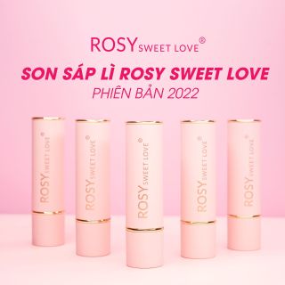 SON SÁP LÌ KHÔNG CHÌ ROSY MÀU HỒNG KUTE ĐỐN TIM BAO CÔ GÁI