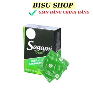 Bao cao su Sagami type E gân gai , siêu mỏng Nhật Bản hộp 5 cái