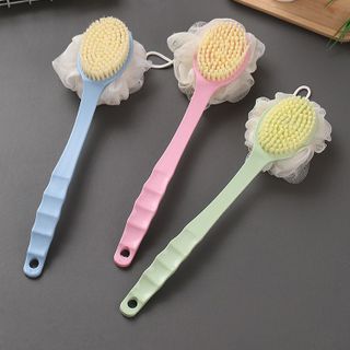 Cây Bông Tắm Chà Lưng/ Bông Tắm Kèm Bàn Chải Hoặc Vải Chà Lưng