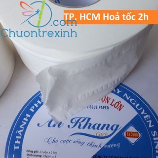 Giấy vệ sinh cuộn lớn 2 lớp AN KHANG AKC600 CARO THẾ GIỚI GIẤY 100% bột giấy nguyên sinh giá rẻ cam kết hàng chất lượng giấy vệ sinh công nghiệp giấy vệ sinh tan nhanh trong nước giá rẻ