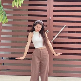 QUẦN TÂY NỮ ỐNG SUÔNG MÃ Q218