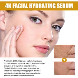 Serum 24K Gold Six Peptides dưỡng da chuyên sâu , giúp da trắng sáng, chống lão hoá (15ml)