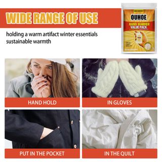 Miếng Dán Làm Ấm ,giữ ấm siêu tiện lợi OUHOE Hand Warmer (goi/8mieng)