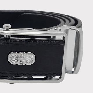 Dây nịt thắt lưng nam da pu | Khóa lăn trắng nhám siêu đẹp không gỉ DHM-418 | Giao mặt ngẫu nhiên