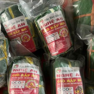 Giò bắp bò Nghệ An, giò bắp loại 1, đạt chuẩn thương hiệu OCOP 4 Sao, size 1kg/1 cây giò