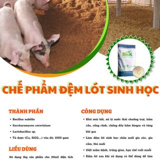 Chế phẩm đệm lót sinh học Biok giá sỉ