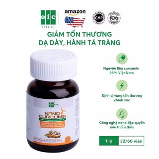 Viên uống Tinh chất nghệ Nano Curcumin OIC (30 viên) giảm đau dạ dày Thực phẩm chức năng giá sỉ