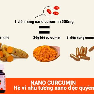 Tinh Nghệ Nano Curcumin OIC NEW (Lọ 30 viên) giảm Đau Viêm loét Dạ dày TPCN Thực phẩm chức năng