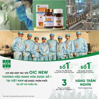 Tinh Nghệ Nano Curcumin OIC NEW (Dung dịch 20ml) giảm Đau Viêm loét Dạ dày TPCN Thực phẩm Chức năng