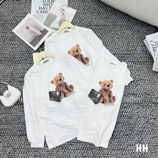 Áo sweater gấu dài tay