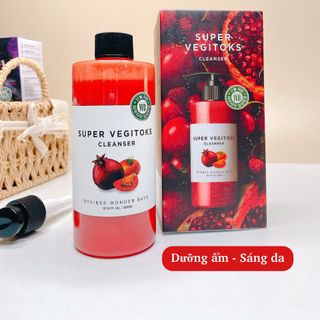 Sữa rửa mặt rau củ thải độc Super vegitoks cleanser Wonder bath 300ml